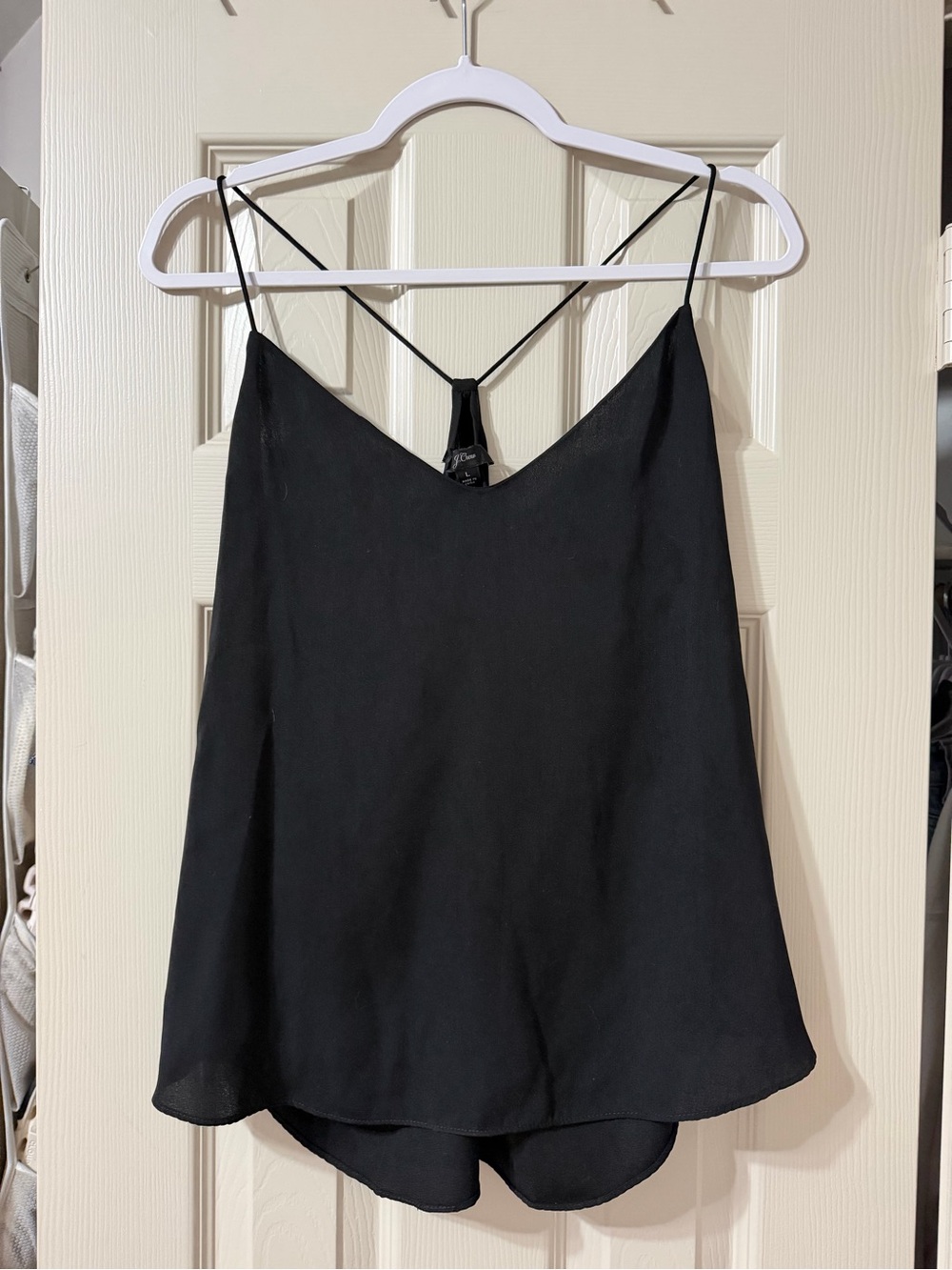 J. Crew Black V-Neck Cami Top - Women